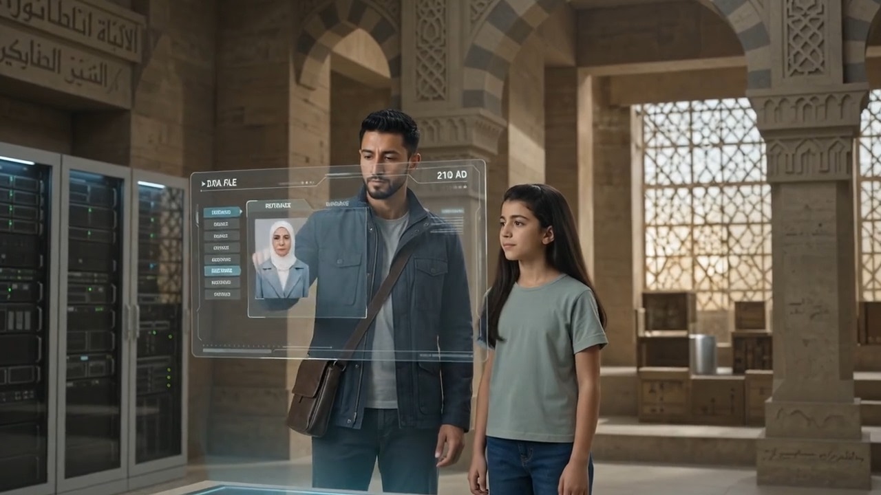 Future archive inside Arab architecture
